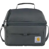 Carhartt Insulated 12 Can Two Compartment Lunch Cooler gravel (039) OS