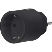 Ledvance SMART+ Indoor Plug, Smarte Steckdose mit Matter over WiFi,zur Einbindung konventioneller Geräte ins Smart Home, kompatibel mit Alexa, Google & Apple, misst&spart Stromverbrauch,schwarz,1-Pack