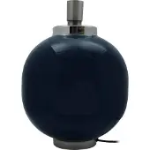Kayoom Tischlampe Art Deco 100 Dunkelblau / Silber