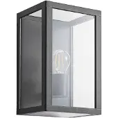 LINDBY Außenwandlampe Giavanna, 28 cm, anthrazit, IP44, E27