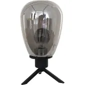 Steinhauer Tischleuchte Reflexion, Ø 15 cm, Höhe 28 cm, schwarz