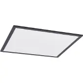 LINDBY LED-Panel Nelios, 62 x 62 cm, 4.000K, schwarz, Metall