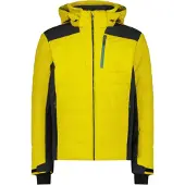 CMP Herren Skijacke mit Clima Protect und abnehmbarer Kapuze gelb 56