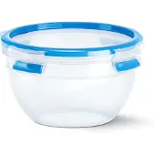 EMSA CLIP & CLOSE FRISCHHALTEDOSE RUND, Box, Rund, 1,1 l, Transparent, Polypropylen (PP), Thermoplastisches Elastomer (TPE), Deutschland