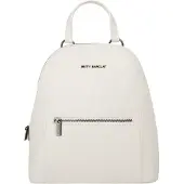 Betty Barclay Cityrucksack , Damen, Gr. B/H/T: 27cm x 29cm x 13cm, onesize, weiß, Polyester, leicht glänzend, unifarben, Rucksäcke Cityrucksack