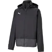 Puma Jungen teamGOAL 23 Training Rain Jack Regenjacke, Black-Asphalt, 128