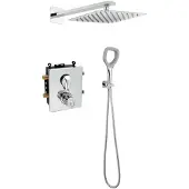 Novaservis Duschset Eco THERMOSTATIC CONCEALED CHROME SET ECO52RT
