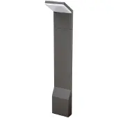 LUCANDE Nevio Außen Gartenleuchte Graphite - , NEVIO, Schwarz, für Terrasse, Metall, Modern
