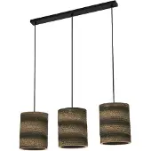 Ledvance Hängeleuchte Cylinder, 3-flammig, braun, Wellpappe
