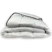 Abeil Schwarze, extra warme Winter Bettdecke 200x200 cm mit schwarzen Paspeln