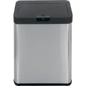 Echtwerk EW-AE-02088 Sensor-Abfalleimer ''SQUARE'', Edelstahl, Schwarz, 40.3 x 25.3 x 57.4 cm