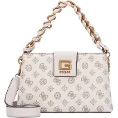GUESS Damen Schultertasche aus Polyurethan mit zahlreichen Fächern, 25x7x16cm