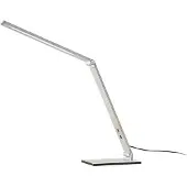 LUCANDE LED Schreibtischlampe Nicano , dimmbar, alu / grau / zink, für Arbeitszimmer / Büro, Aluminium, Modern, LED Tischlampe