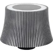 LINDBY LED-Akkutischleuchte Linor, rauchgrau, USB, dimmbar