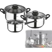 San Ignacio Toledo Kochtopfset 5 Einheiten Silber Silber One Size