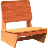 Syfax Gartenstuhl Wachsbraun 60x64x70,5 cm Massivholz Kiefer