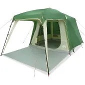 vidaXL Campingzelt mit Vorzelt 5 Personen Grün Wasserdicht