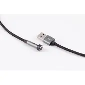Shiverpeaks USB-A Magnetkabel, 3in1, 540°, 7-Pin, weiß, 1,0m