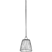 LINDBY LED-Akku-Außenhängeleuchte Levino, schwarz, Metall