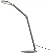 LUCANDE LED-Schreibtischlampe Mion, 41 cm, rund, dimmbar