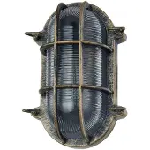 LINDBY Außenwandlampe Daaje, goldfarben, 16 cm, Aluminium