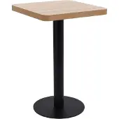 Syfax Bistrotisch Hellbraun 50x50 cm MDF