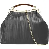Cluty Henkeltasche echt Leder, Made in Italy