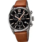 Lotus Herren Uhr Sport Leder Armbanduhr Khrono braun D2UL18683/2