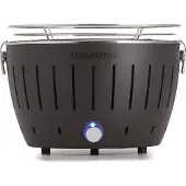 LotusGrill Klein Kompakt Anthrazitgrau – raucharm, mobil & schnell startklar