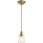 Kichler Elstead Waverly Hängeleuchte E27 Naturmessing