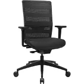 Topstar Bürodrehstuhl m.Synchrontechnik schwarz 450-570mm m.Armlehnen Trgf.110kg