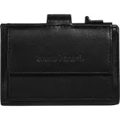 Bruno Banani Geldbörse "Herren, Damen echt Leder", Damen, schwarz, Leder, leicht glänzend, unifarben, Kleinlederwaren Geldbörse, echt Leder