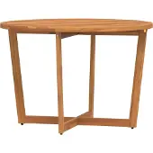 Syfax Garten-Esstisch Rund Ø110x75 cm Massivholz Akazie