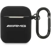 Mercedes Silicone Big Logo - AirPods Hülle (schwarz)