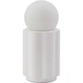 LINDBY Tischleuchte Nielson, weiß, Höhe Schirm 8,5 cm, Gips
