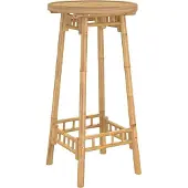 Syfax Garten-Bartisch Rund Ø55x100 cm Bambus