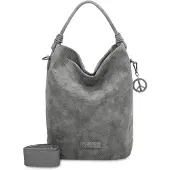 Fritzi aus Preußen Handtasche Umhängetasche Bo03 Sunny Hobo Bag Anthra grau