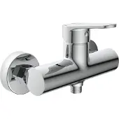 Schutte Design-Duscharmatur FUTURA Einhebelmischer mit Brauseschlauchanschluss Badarmatur Chrom 18040DVGW