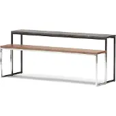 AEA Elegantes graues Metall Couchtisch-Set im modernen Stil