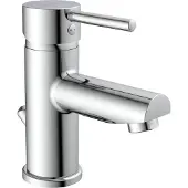 Schutte ATLANTA, Waschtischarmatur mit Zugstange, Wasserhahn Bad mit Ablaufgarnitur Waschbecken, Mischbatterie Waschbecken
