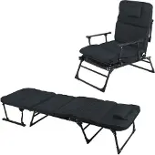 Linder Exclusiv GmbH Linder Exclusiv Klappliege 2in1 Schwarz/Schwarz
