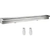 Vevor 1500 mm Edelstahl rechteckig Schwimmbad Brunnen Wasserfall Wasser Klinge