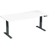 Geramöbel Elektro-Hubtisch Elevate Plus, 800 x 1800 mm, weiß/anthrazit