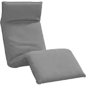 Syfax Sonnenliege Klappbar Grau 175x54x8,5 cm Oxford-Gewebe