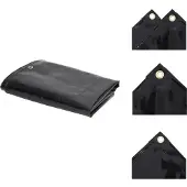vidaXL Abdeckplane 650 g/m² 3x3 m Schwarz - Planen