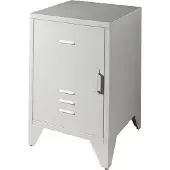 Vipack Nachtkonsole "Bronxx, mit 1 Tür mit Magnetverschluss, dahinter 2 geräumige Fächer", blau, H:60cm T:40cm, Sideboards, Nachtkonsole