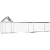Syfax Hühnerstall 5x1x1,5 m Verzinkter Stahl