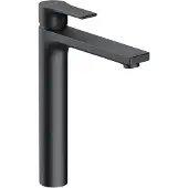 Kludi ZENTA SL Waschschüssel-Einhandmischer, Auslaufhöhe 240mm, 5 l/min, ohne Ablaufgarnitur, 482563965, Farbe: Mattschwarz