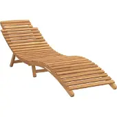 Syfax Sonnenliege Massivholz Teak Braun