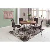 Lomadox Landhaus Esszimmertisch aus Massiv-Holz B/H/T ca. 120/78/120cm